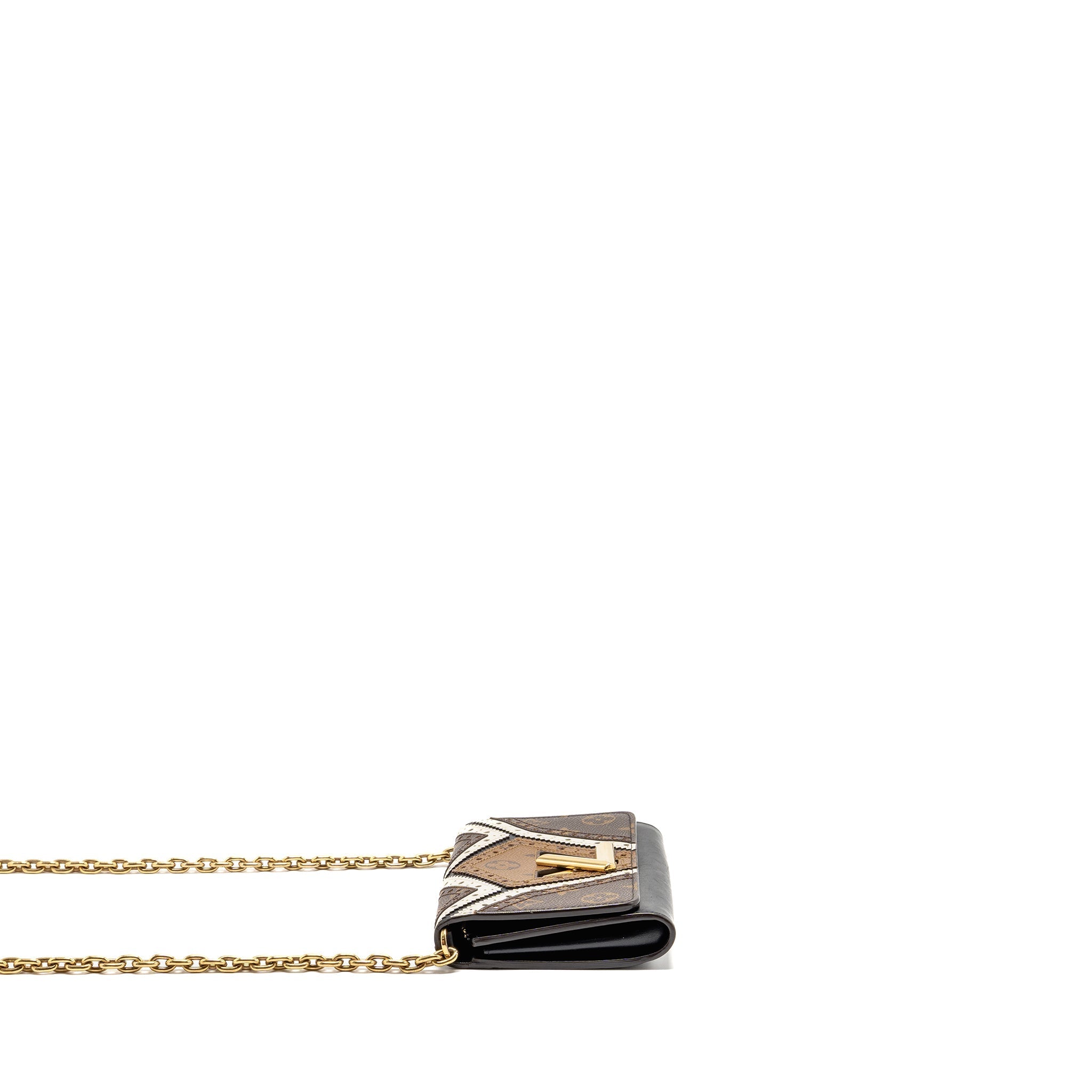 LOUIS VUITTON TWIST WALLET ON CHAIN MONOGRAM CANVAS / LEATHER MULTICOLOUR GHW