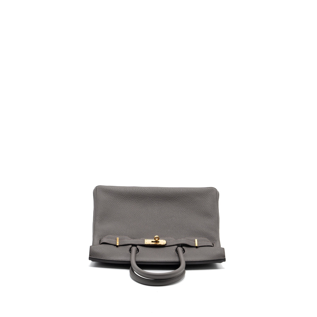 HERMES BIRKIN 30 TOGO LEATHER GRIS ETAIN RGHW
