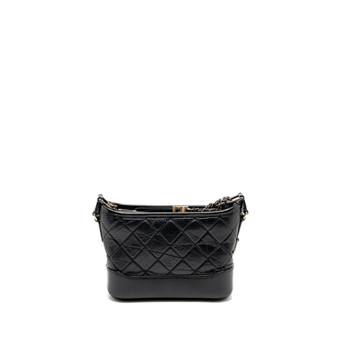 CHANEL SMALL GABRIELLE HOBO BAG CALFSKIN BLACK MULTICOLOUR HARDWARE