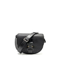 DIOR LARGE GALLOP BAG WITH STRAP GRAINED SMOOTH CALFSKIN BLACK SILVER/GOLD HARDWARE