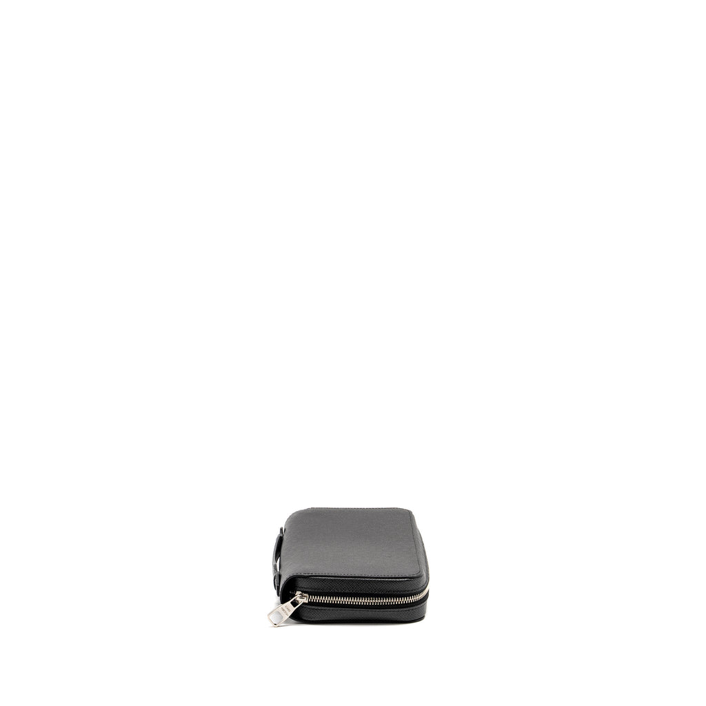 LOUIS VUITTON ZIPPY XL TAIGA ARDOISE LONG WALLET BLACK SHW