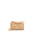 CHANEL SMALL CLASSIC DOUBLE FLAP BAG LAMBSKIN BEIGE GHW
