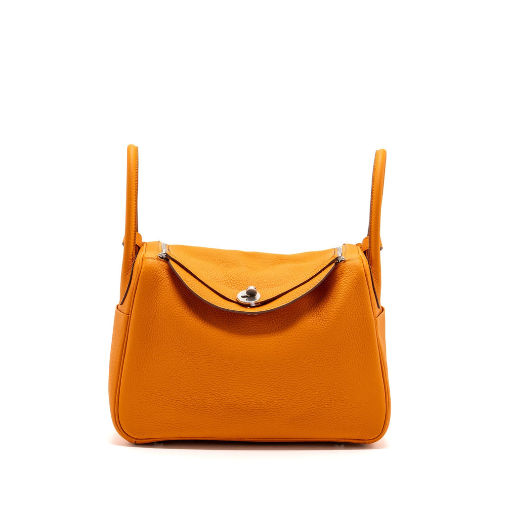HERMES LINDY 30 CLEMENCE APRICOT SHW