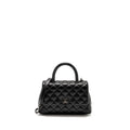 CHANEL SMALL COCO HANDLE CAVIAR SO BLACK