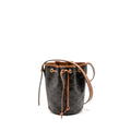 CELINE SMALL DRAWSTRING BAG TRIOMPHE CANVAS / CALFSKIN TAN GHW