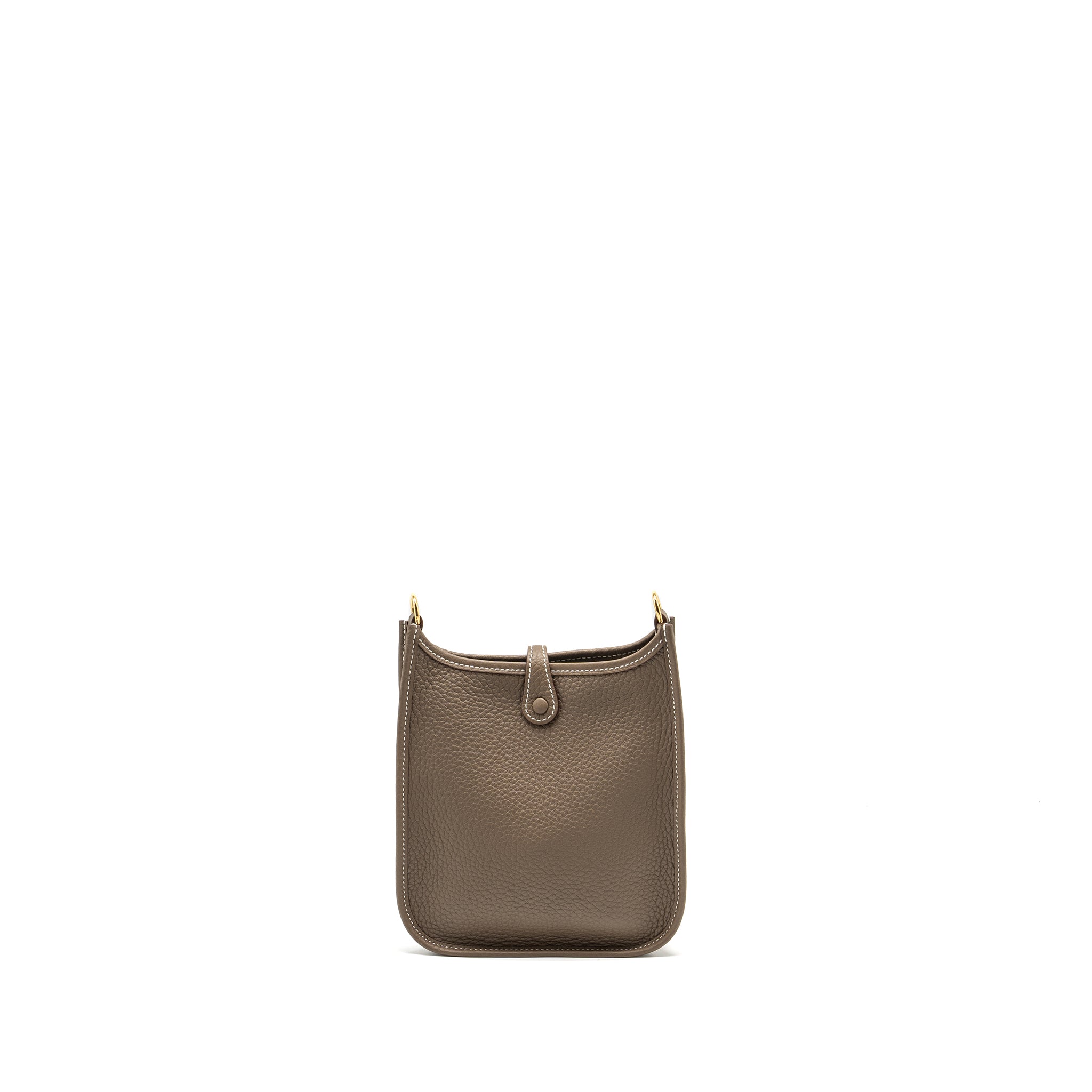 HERMES MINI EVELYNE CLEMENCE ETOUPE / BLUE INDIGO GHW