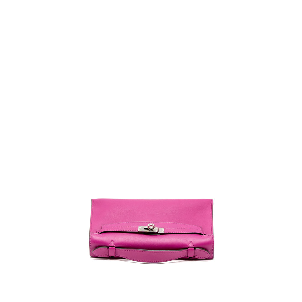 HERMES KELLY POCHETTE SWIFT ROSE POURPRE SHW