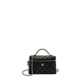 CHANEL CC TOP HANDLE VANITY BAG CAVIAR BLACK LGHW (MICROCHIP)