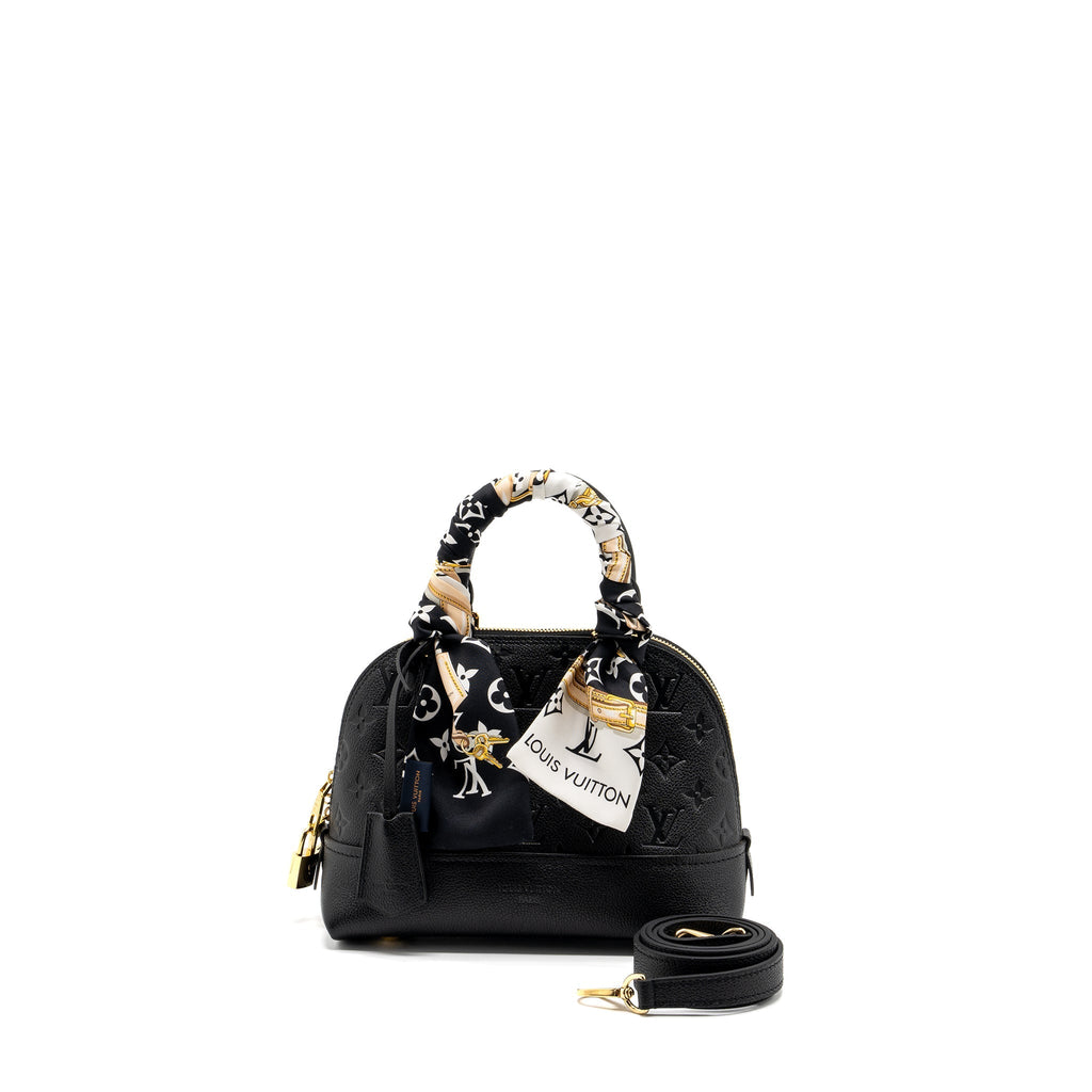 LOUIS VUITTON NEO ALMA BB MONOGRAM EMPREINTE LEATHER BLACK GHW(NEW VERSION)
