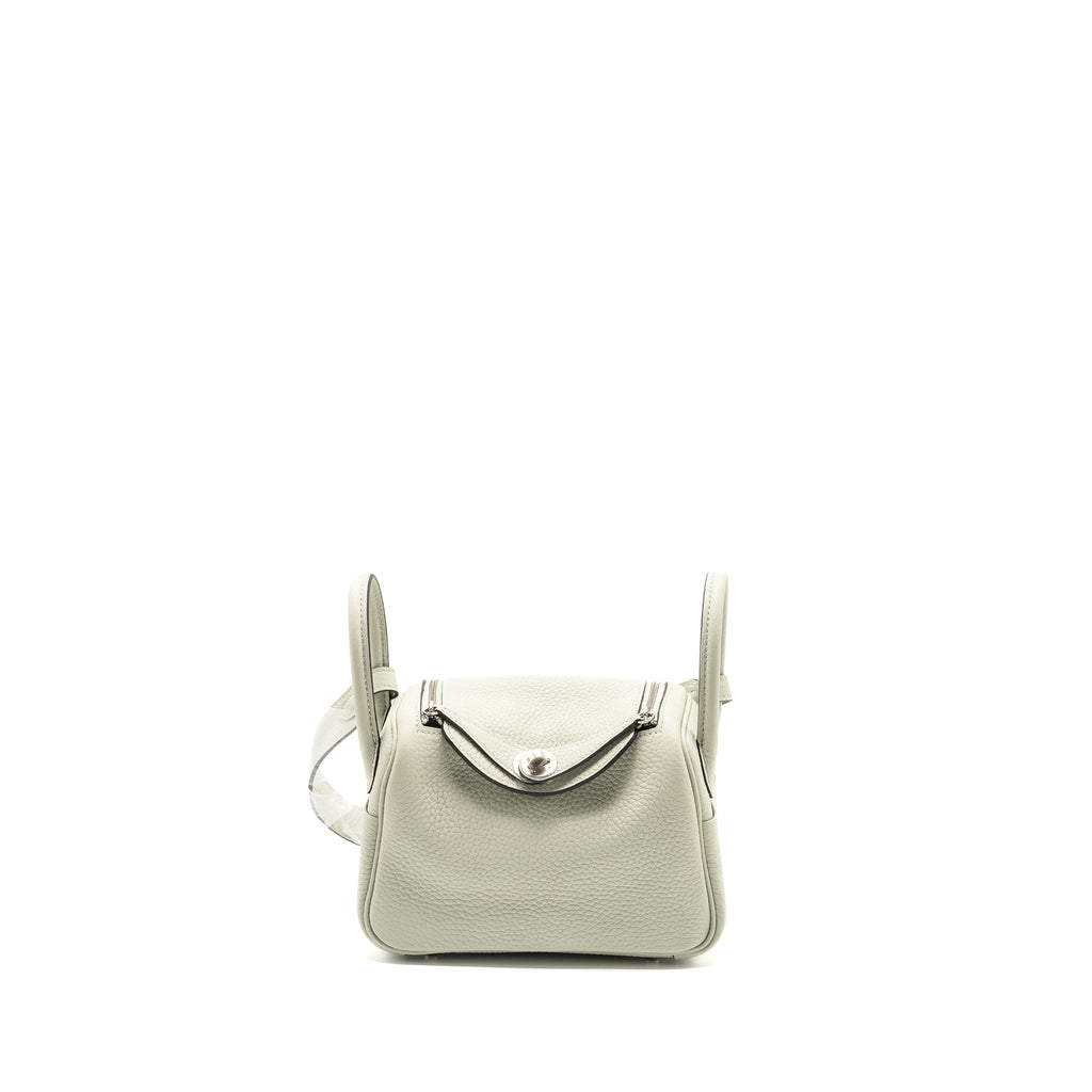 HERMES MINI LINDY CLEMENCE GRIS NEVE SHW