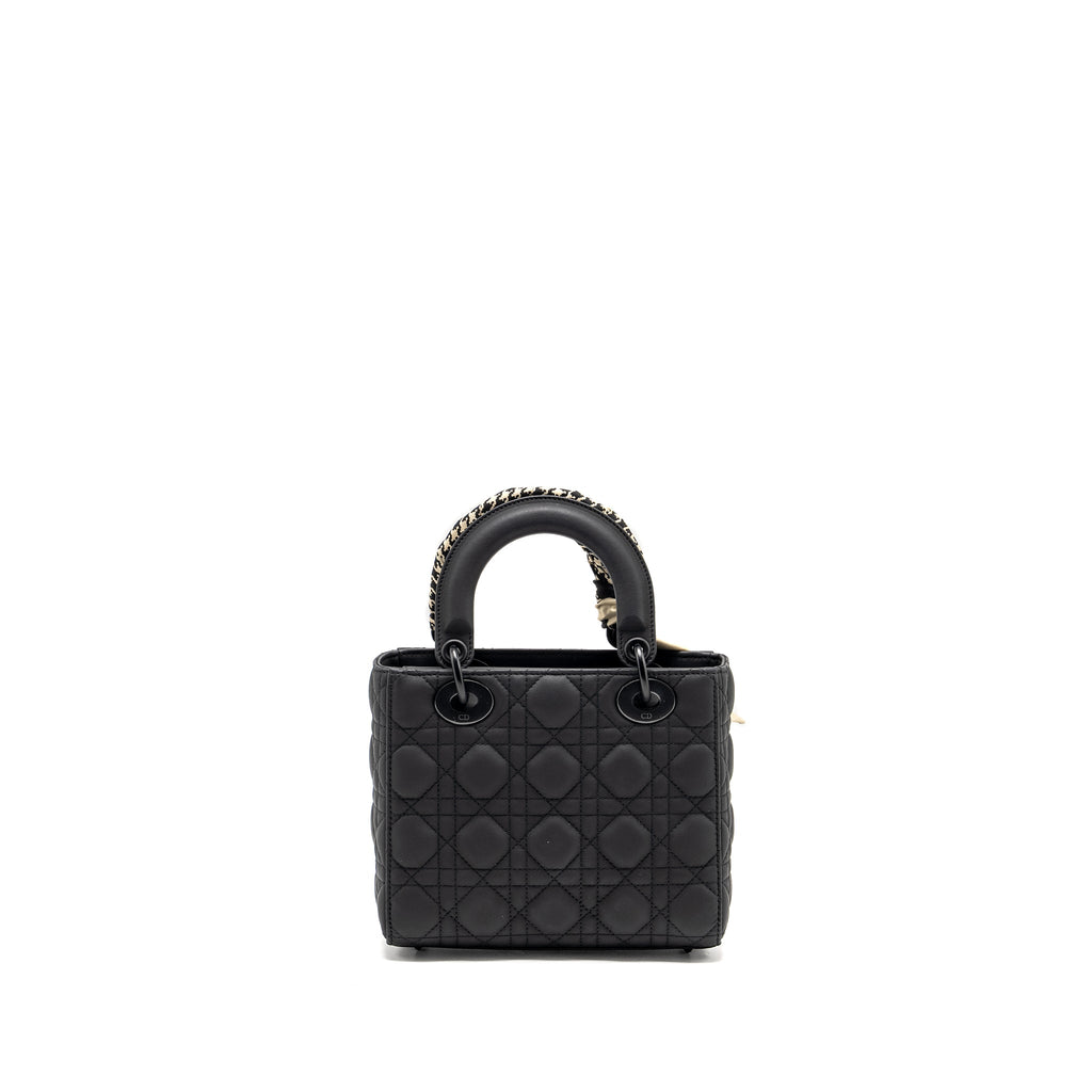 DIOR SMALL MY ABC LADY DIOR CANNAGE CALFSKIN SO BLACK