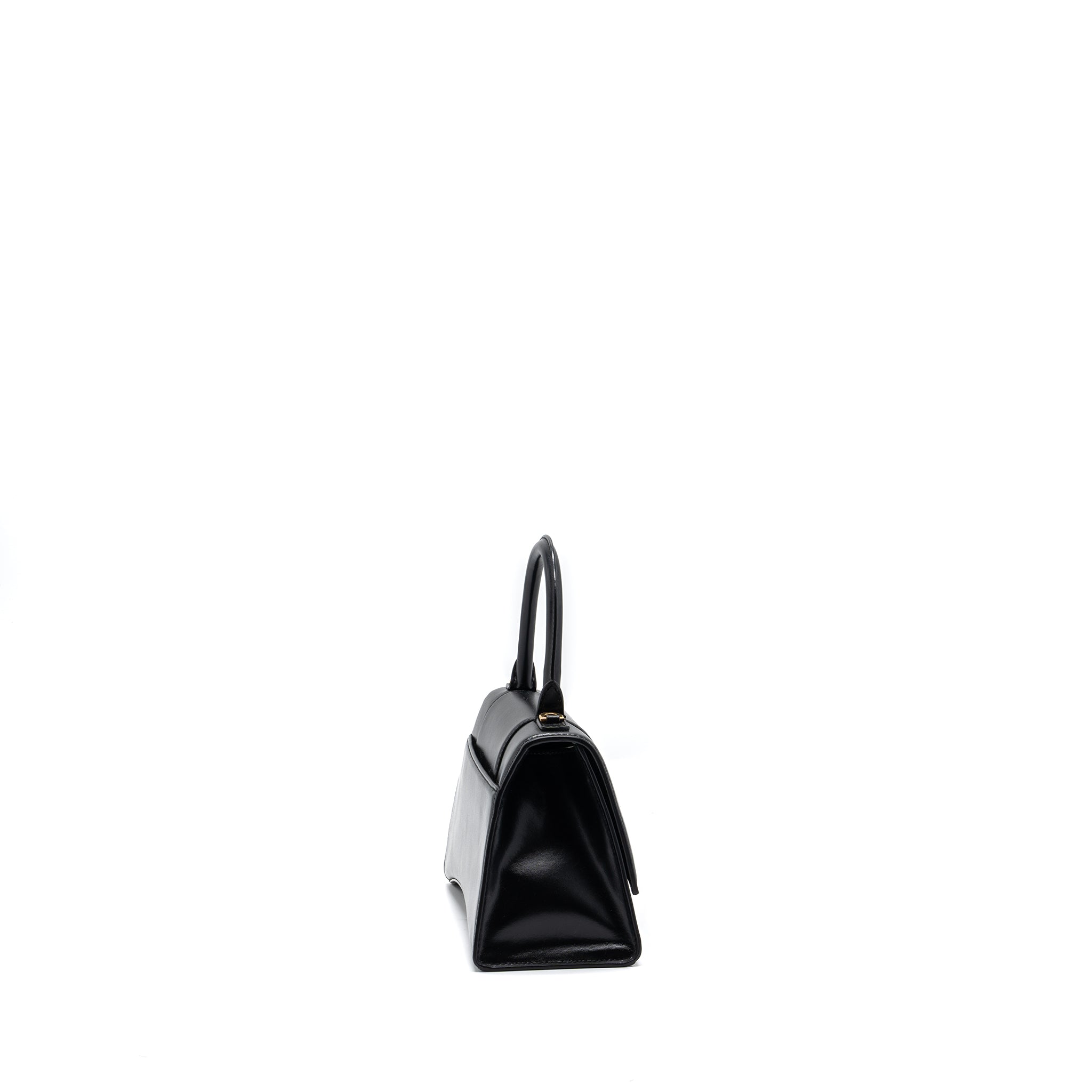 BALENCIAGA HOURGLASS S CALFSKIN BLACK GHW