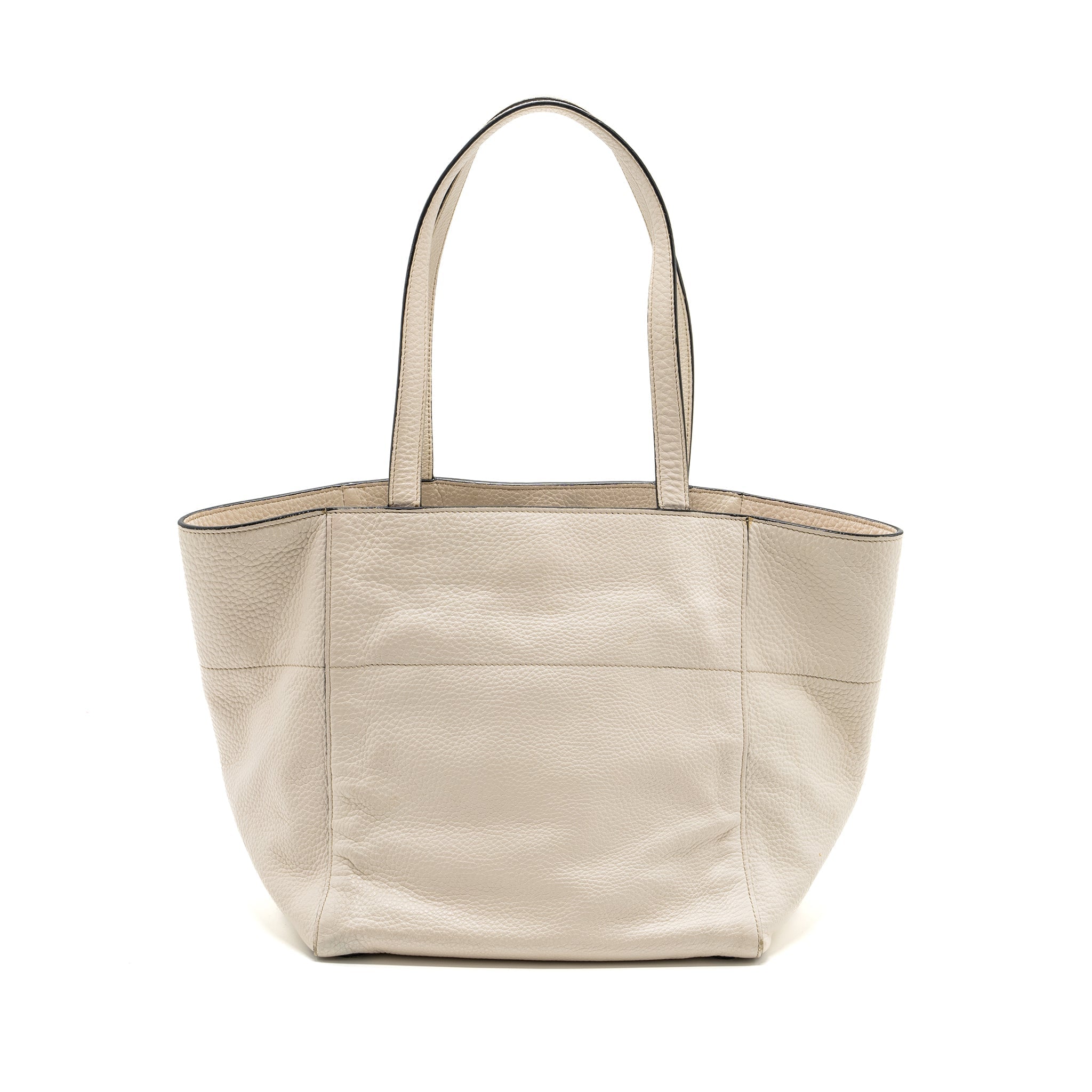 PRADA TOTE BAG CALFSKIN WHITE GHW
