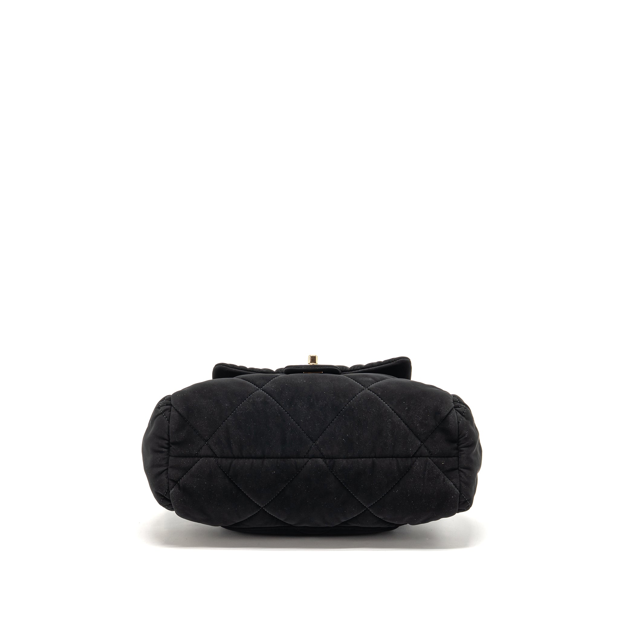 CHANEL 25N SKI SERIES COCONEIGE SHOULDER BAG NYLON BLACK LGHW (MICROCHIP)