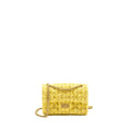 CHANEL MINI 2.55 REISSUE FLAP BAG TWEED YELLOW GHW