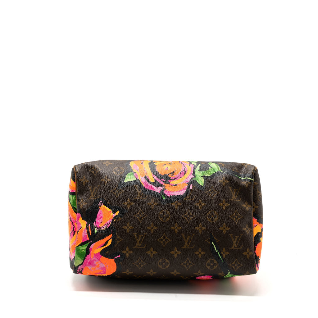 LOUIS VUITTON SPEEDY 30 LIMITED FLOWER PRINT MONOGRAM CANVAS GHW