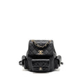 CHANEL TRIPLE POCKET BACKPACK CAVIAR BLACK LGHW (MICROCHIP)