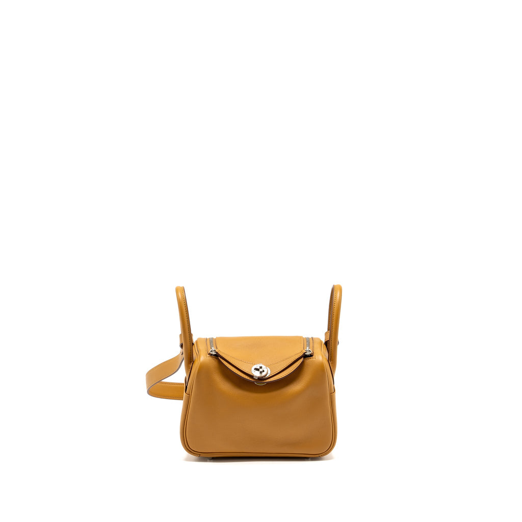 HERMES MINI LINDY SWIFT SESAME/ LIME SHW
