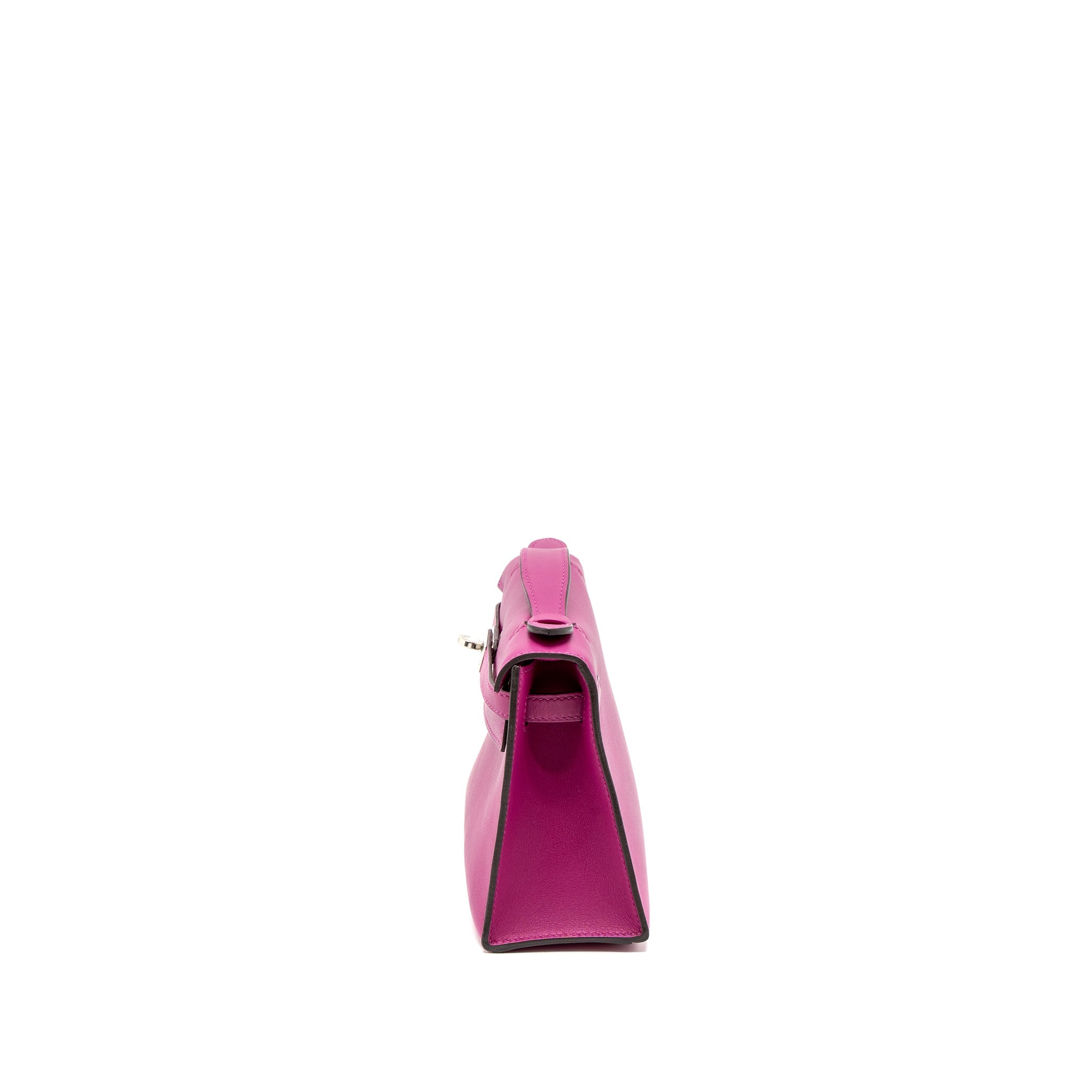 HERMES KELLY POCHETTE SWIFT ROSE POURPRE SHW