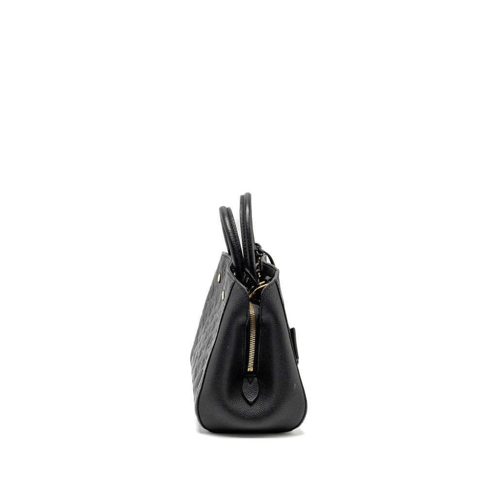 LOUIS VUITTON MONTAIGNE BB MONOGRAM EMPREINTE BLACK GHW
