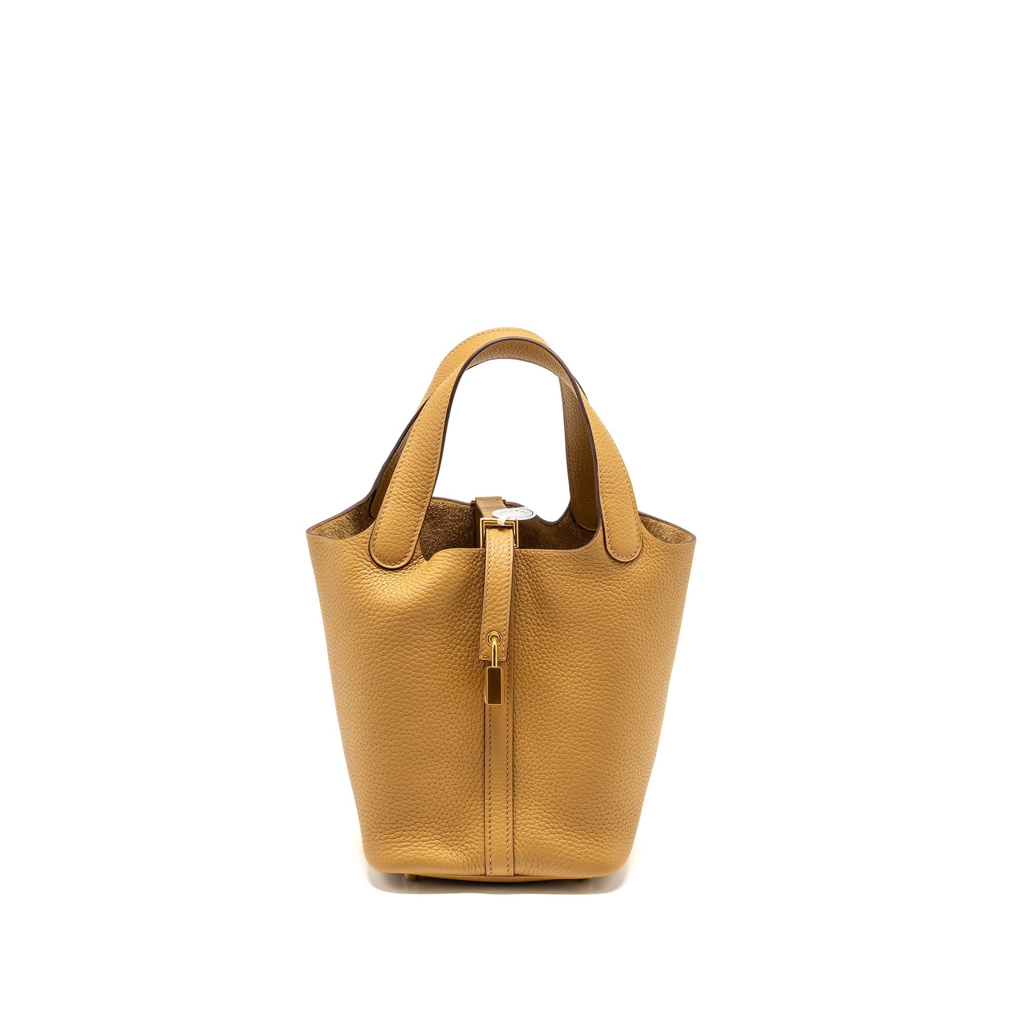 HERMES PICOTIN 18 LOCK BAG CLEMENCE 4B BISCUIT GHW