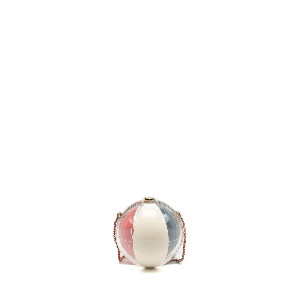 CHANEL 19S BEACH BALL EVENING BAG PLEXIGLASS MULTICOLOUR LGHW