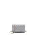 CHANEL CLASSIC WALLET ON CHAIN CAVIAR LIGHT GREY LGHW (MICROCHIP)