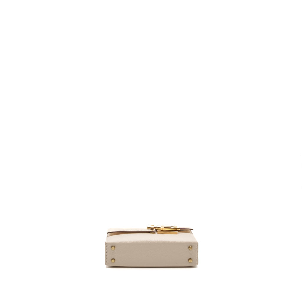 HERMES MINI VERROU CHEVRE MYSORE NATA LGHW