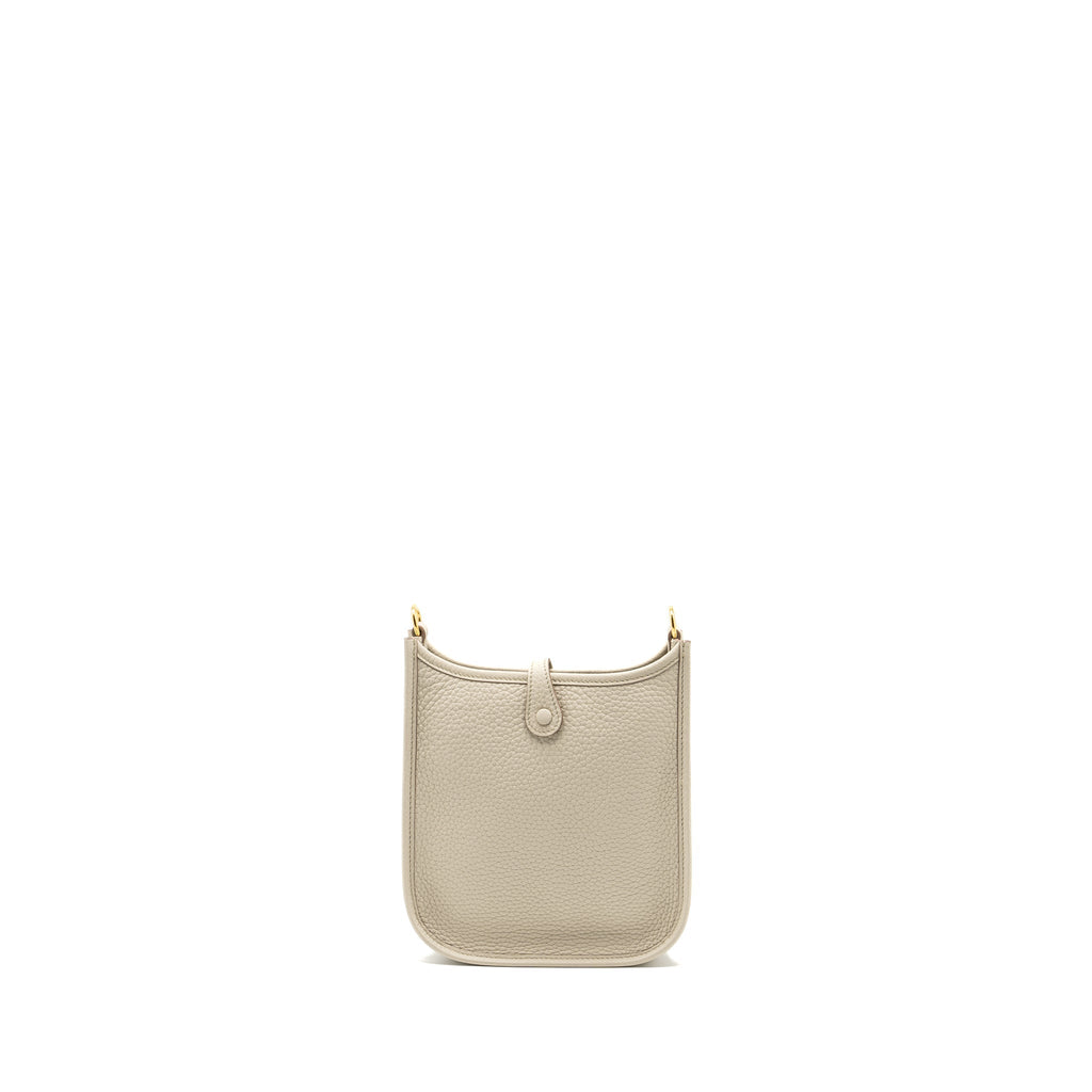 HERMES MINI EVELYN CLEMENCE BETON GHW