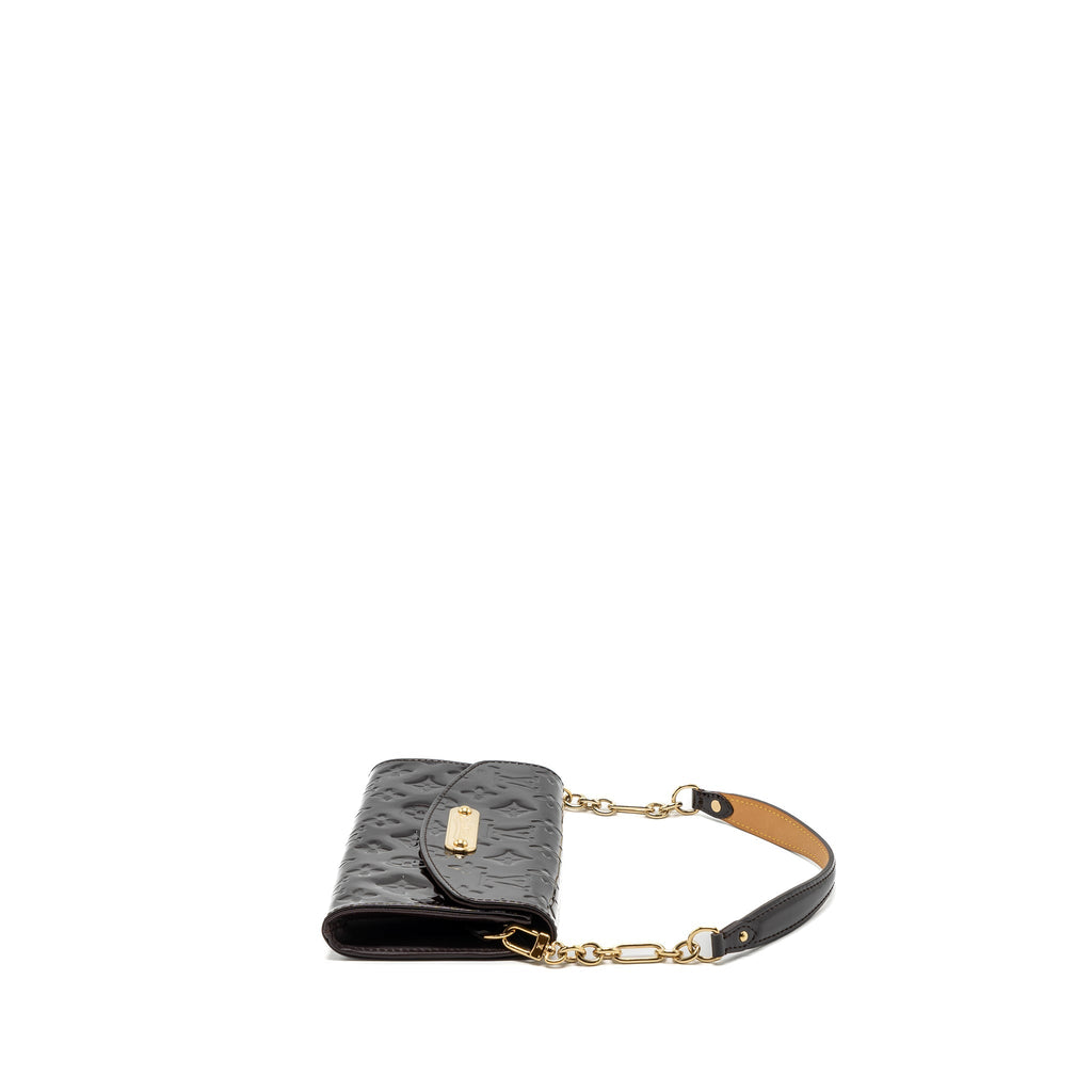 LOUIS VUITTON VINTAGE SUNSET BOULEVARD CLUTCH MONOGRAM/PATENT RED GHW