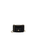 CHANEL WALLET ON CHAIN WITH POCKET BLACK CAVIAR GHW (MICROCHIP)