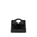 CHANEL 23C MINI 31 BAG SHINY CALFSKIN BLACK LGHW (MICROCHIP)