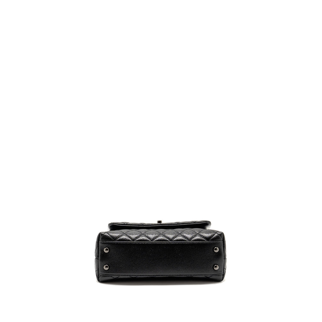 CHANEL SMALL COCO HANDLE CAVIAR SO BLACK