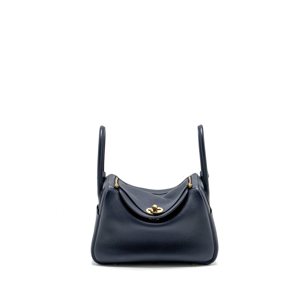 HERMES LINDY 26 CLEMENCE BLUE NUIT GHW