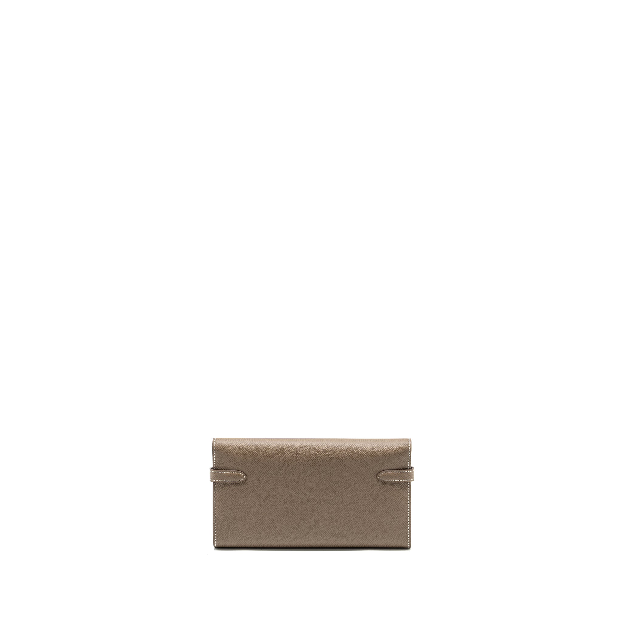 HERMES KELLY LONG WALLET EPSOM ETOUPE GHW