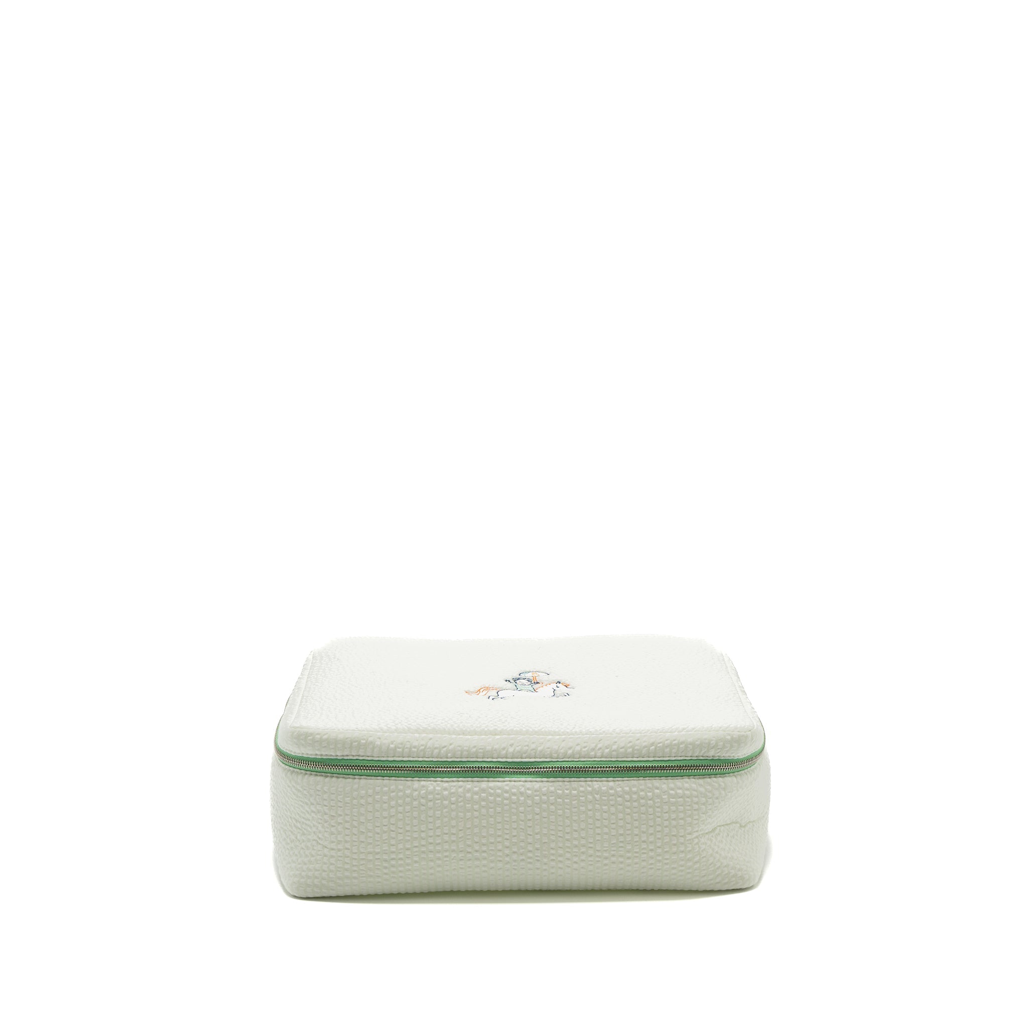 HERMES TOOGO CABRIOLE CASE, MEDIUM MODEL COTTON VERT AQUA SHW