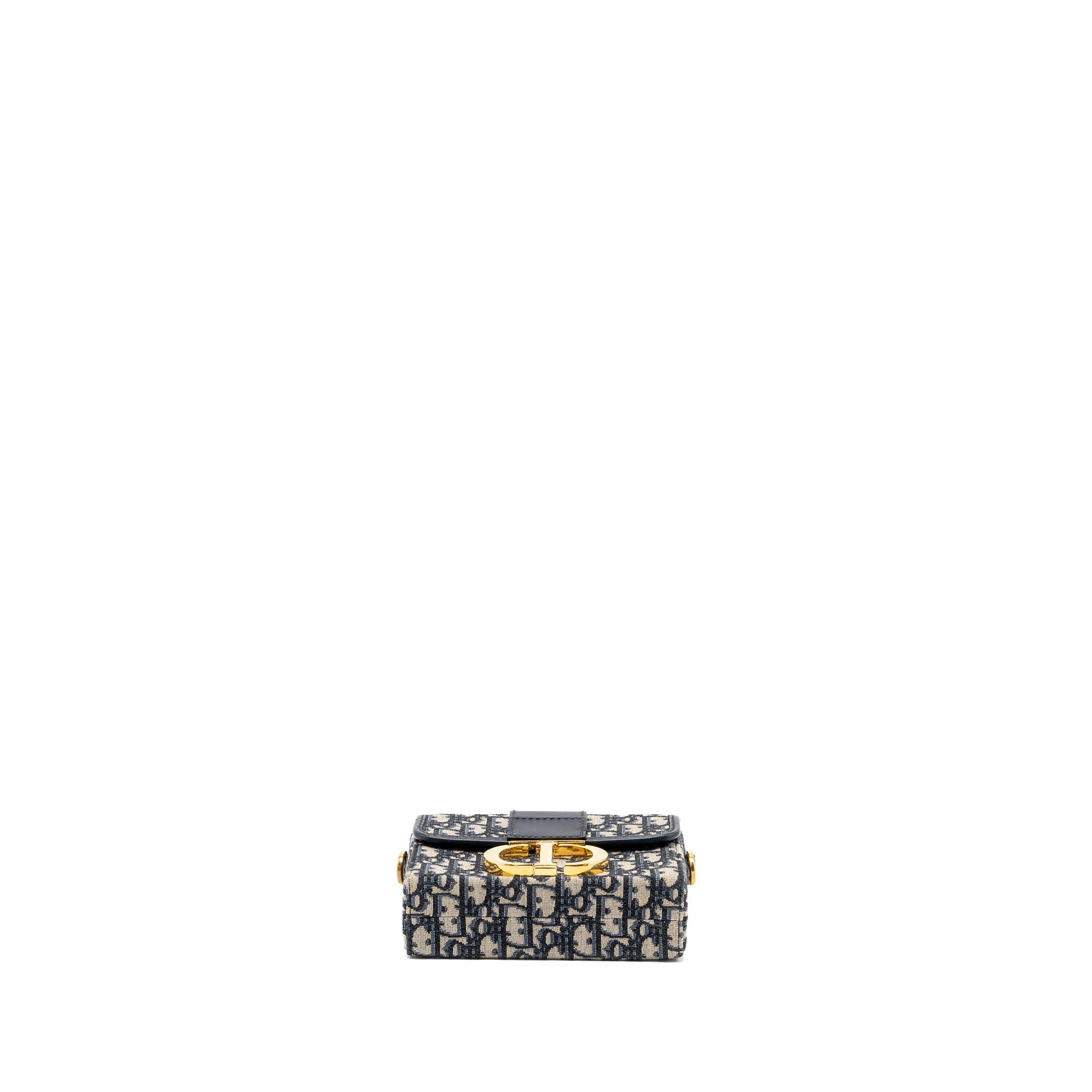 DIOR 30 MONTAIGNE BOX BLUE OBLIQUE JACQUARD GHW