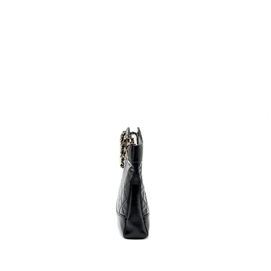 CHANEL 23C MINI 31 BAG SHINY CALFSKIN BLACK LGHW (MICROCHIP)