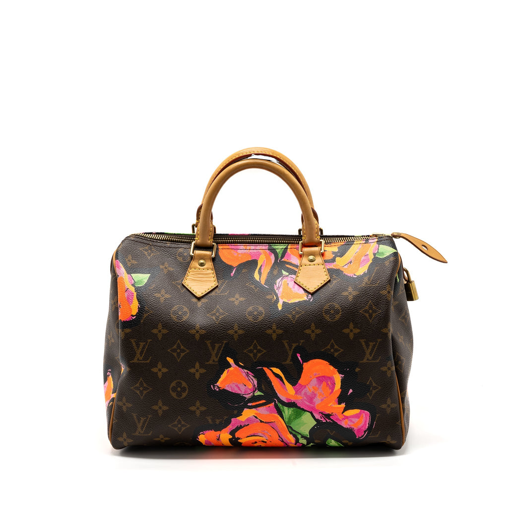LOUIS VUITTON SPEEDY 30 LIMITED FLOWER PRINT MONOGRAM CANVAS GHW