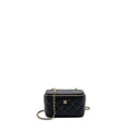CHANEL LONG VANITY CASE CAVIAR BLACK LGHW