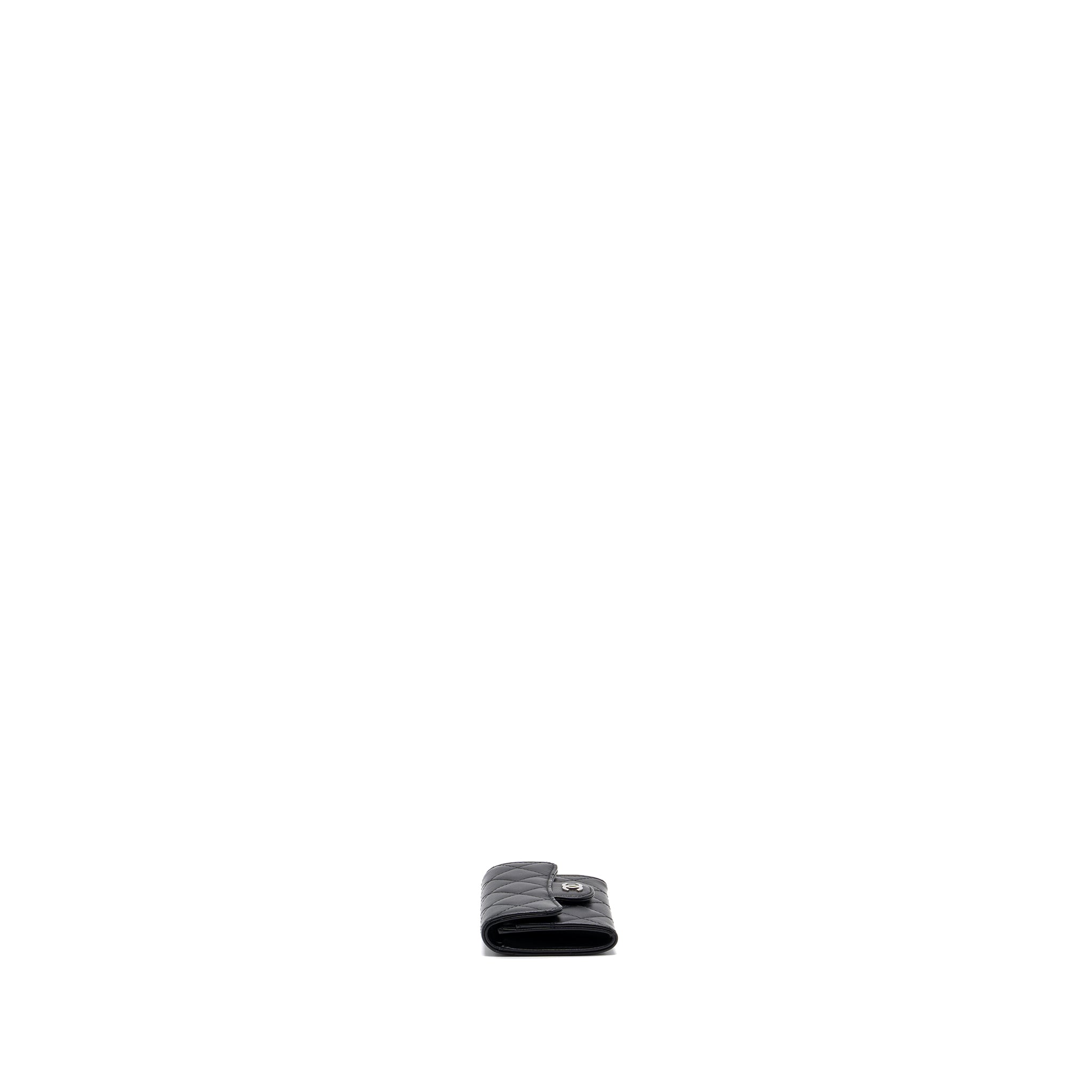 CHANEL CLASSIC FLAP CARD HOLDER LAMBSKIN BLACK SHW