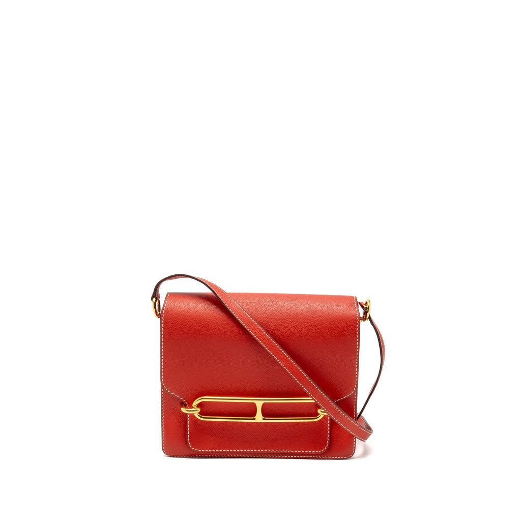 HERMES ROULIS 23 EVERCOLOR ROUGE TOMATE GHW