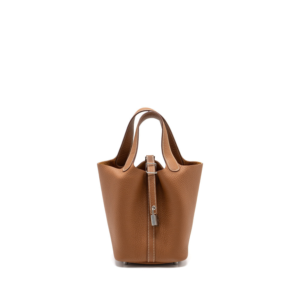 HERMES PICOTIN 18 LOCK BAG CLEMENCE GOLD SHW