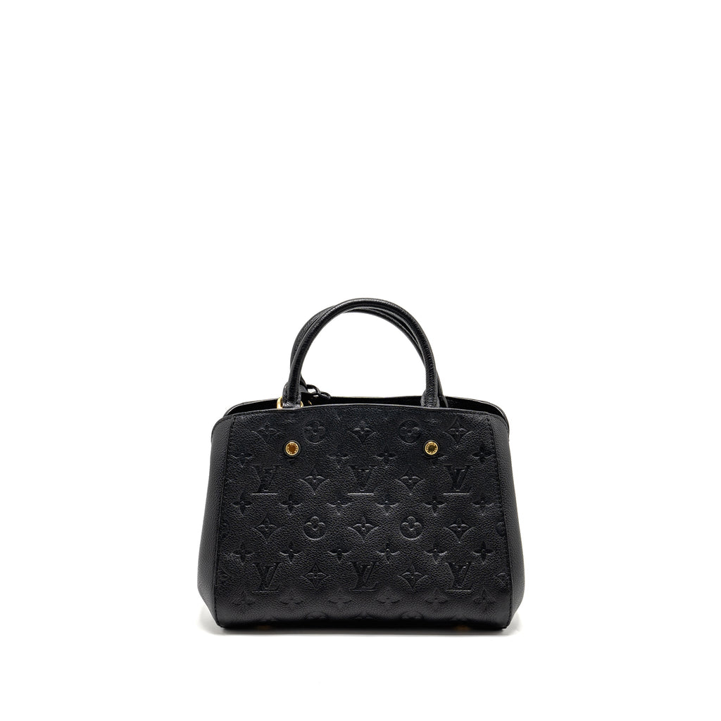 LOUIS VUITTON MONTAIGNE BB MONOGRAM EMPREINTE BLACK GHW