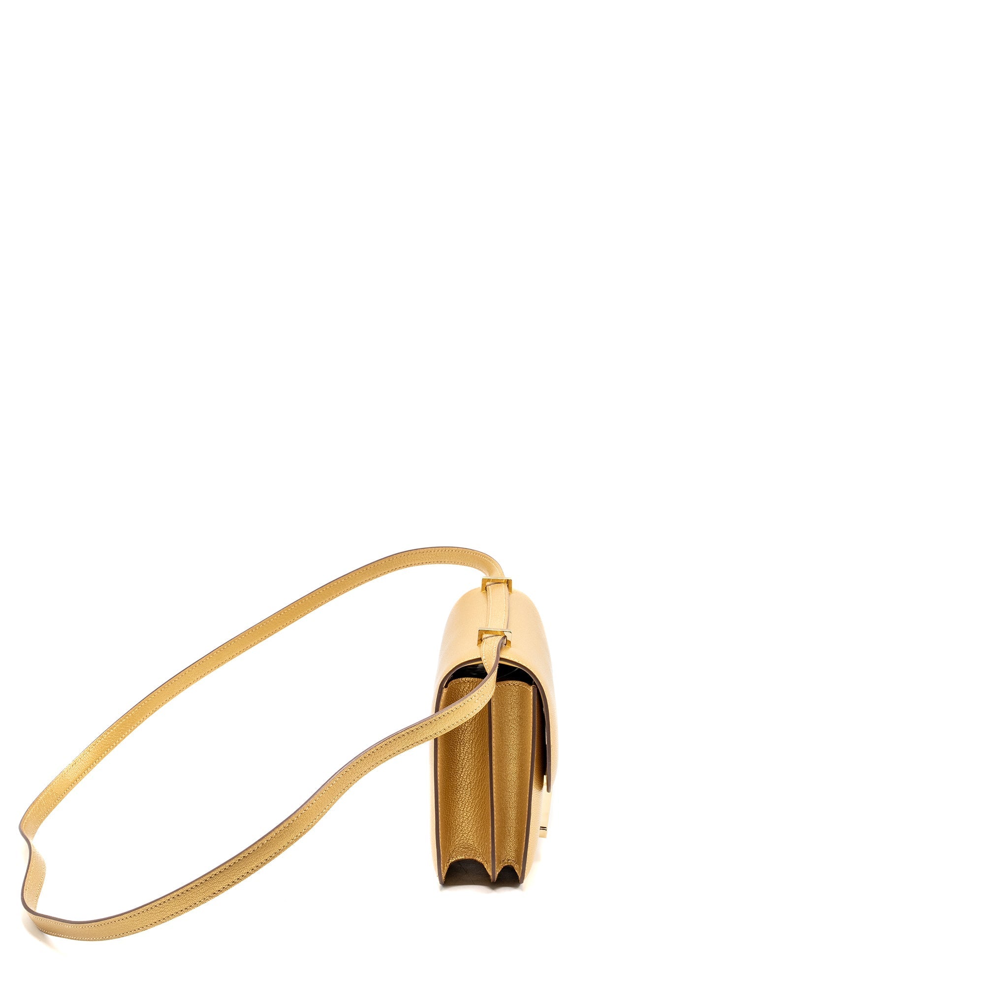 HERMES MINI CONSTANCE CHÈVRE CHAMKILIGHT Y9 DORE LGHW