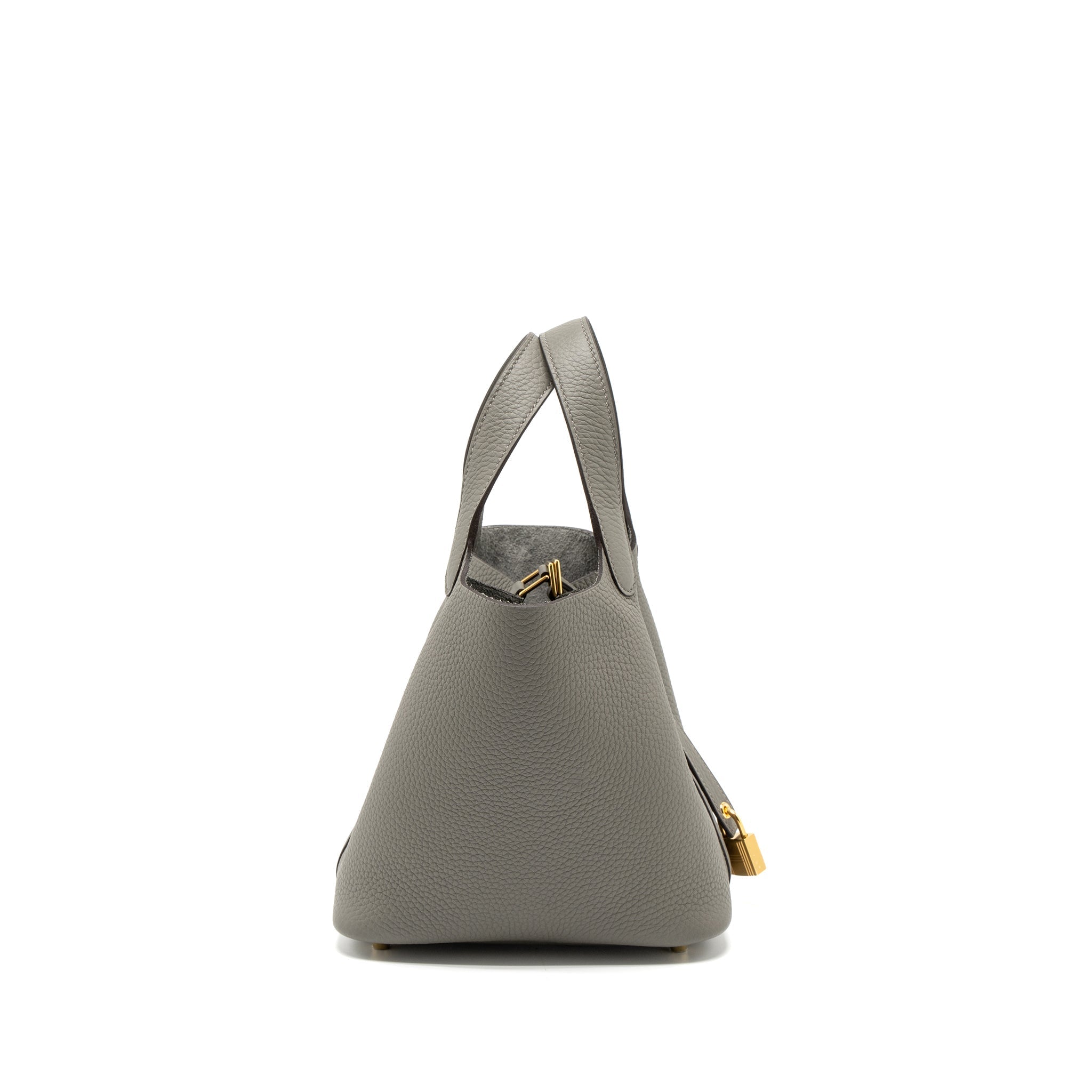 HERMES PICOTIN 18 LOCK BAG CLEMENCE 0L GRIS MEYER GHW