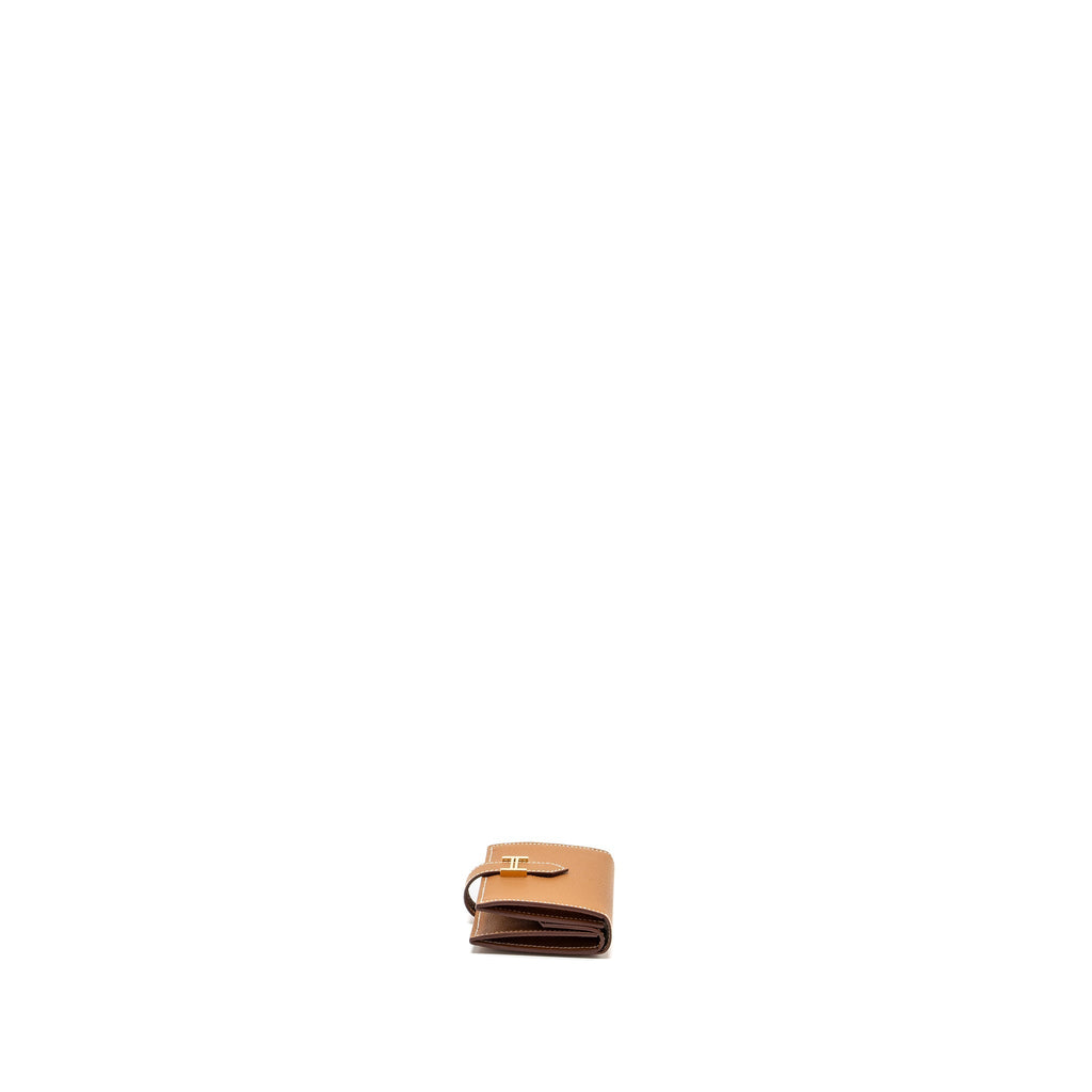 HERMES BEARN MINI WALLET EPSOM GOLD GHW