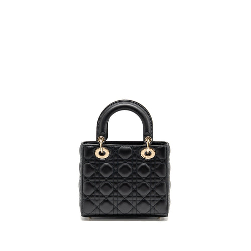 DIOR MY ABCDIOR SMALL LADY DIOR LAMBSKIN BLACK LGHW