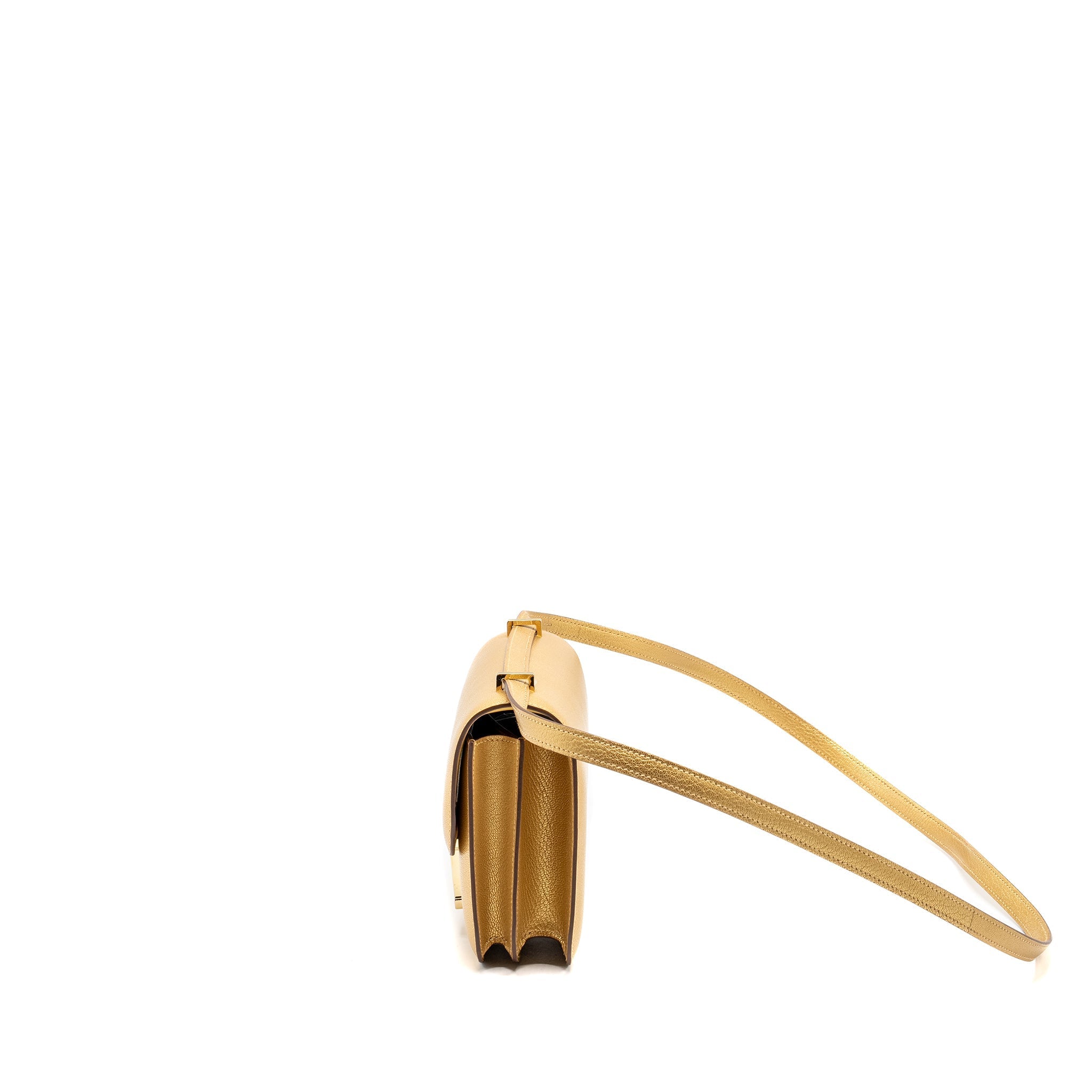 HERMES MINI CONSTANCE CHÈVRE CHAMKILIGHT Y9 DORE LGHW