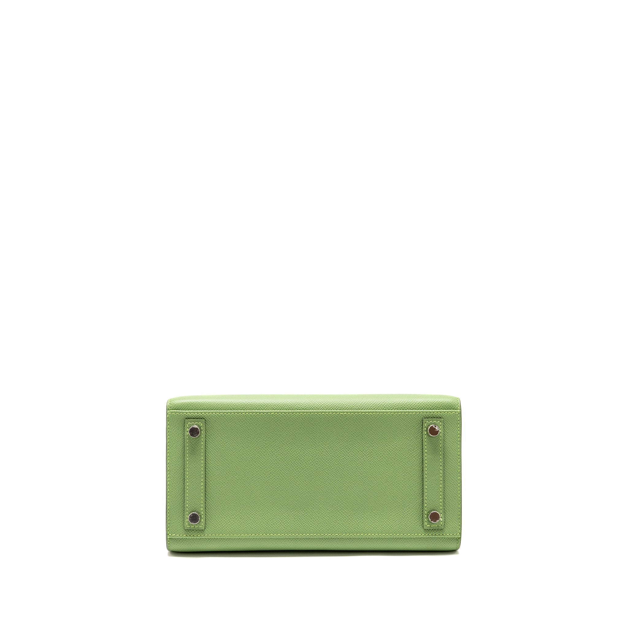 HERMES BIRKIN 25 EPSOM VERT CRIQUET SHW